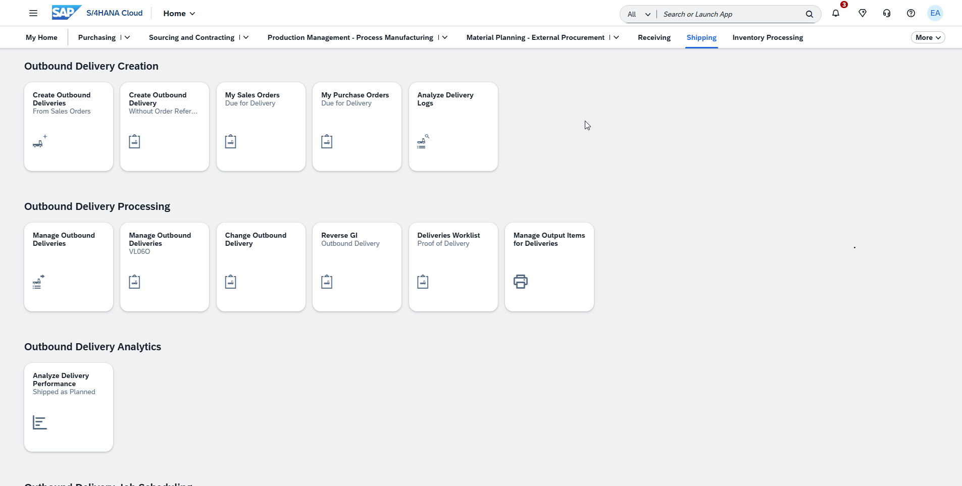 SAP Cloud ERP — Fiori